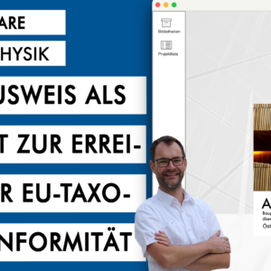 Der Energieausweis als wichtiges Instrument zur Erreichung der EU-Taxonomie-Konformität